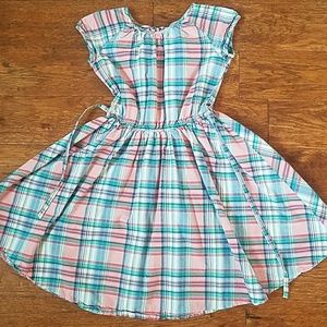 Lands end kids fit and flare dress sz 8